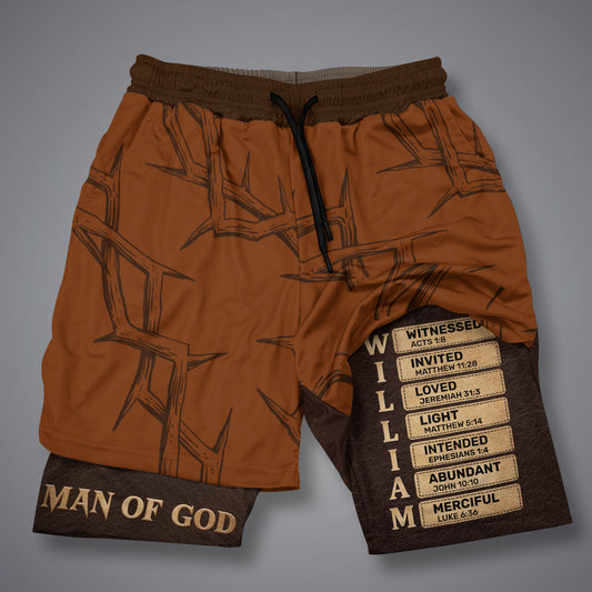 Man Of God | Personalized Performance Shorts