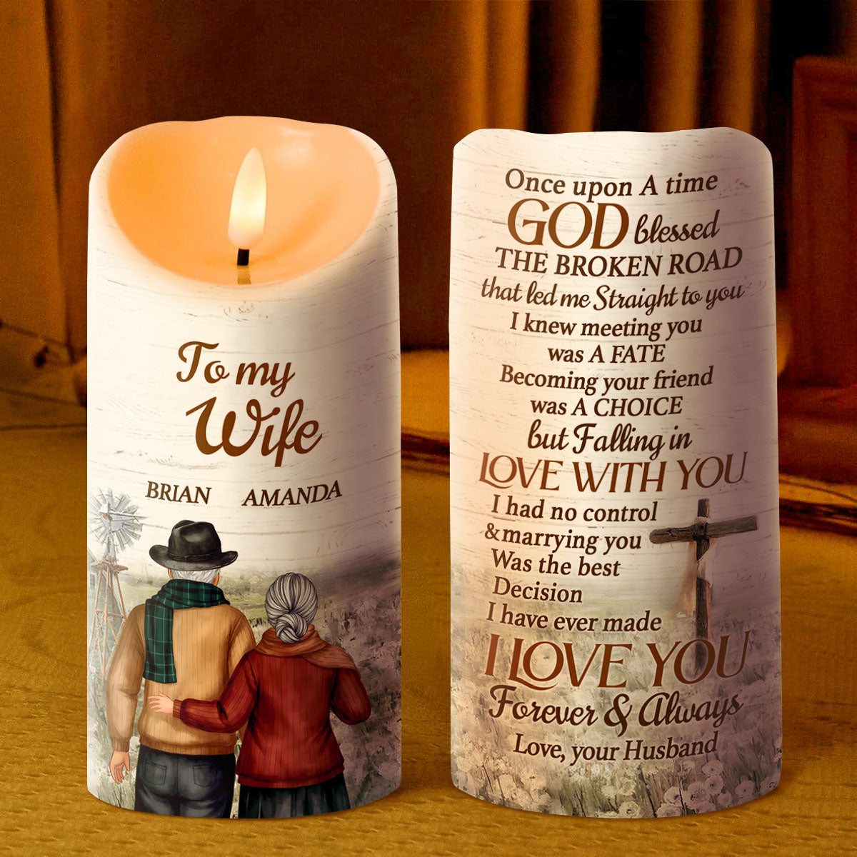 Once Upon A Time | Personalized Flameless LED Candle