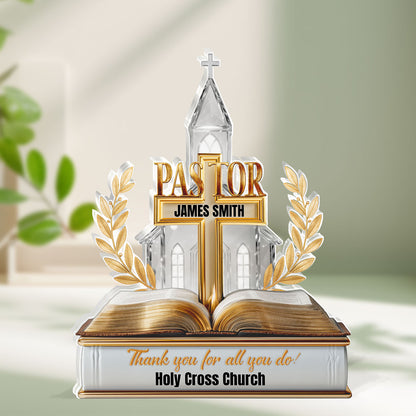 Grace Pastor | Personalized Custom Shaped Squared Acrylic Plaque