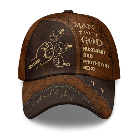 Man Of God Fist Bump | Personalized Classic Cap