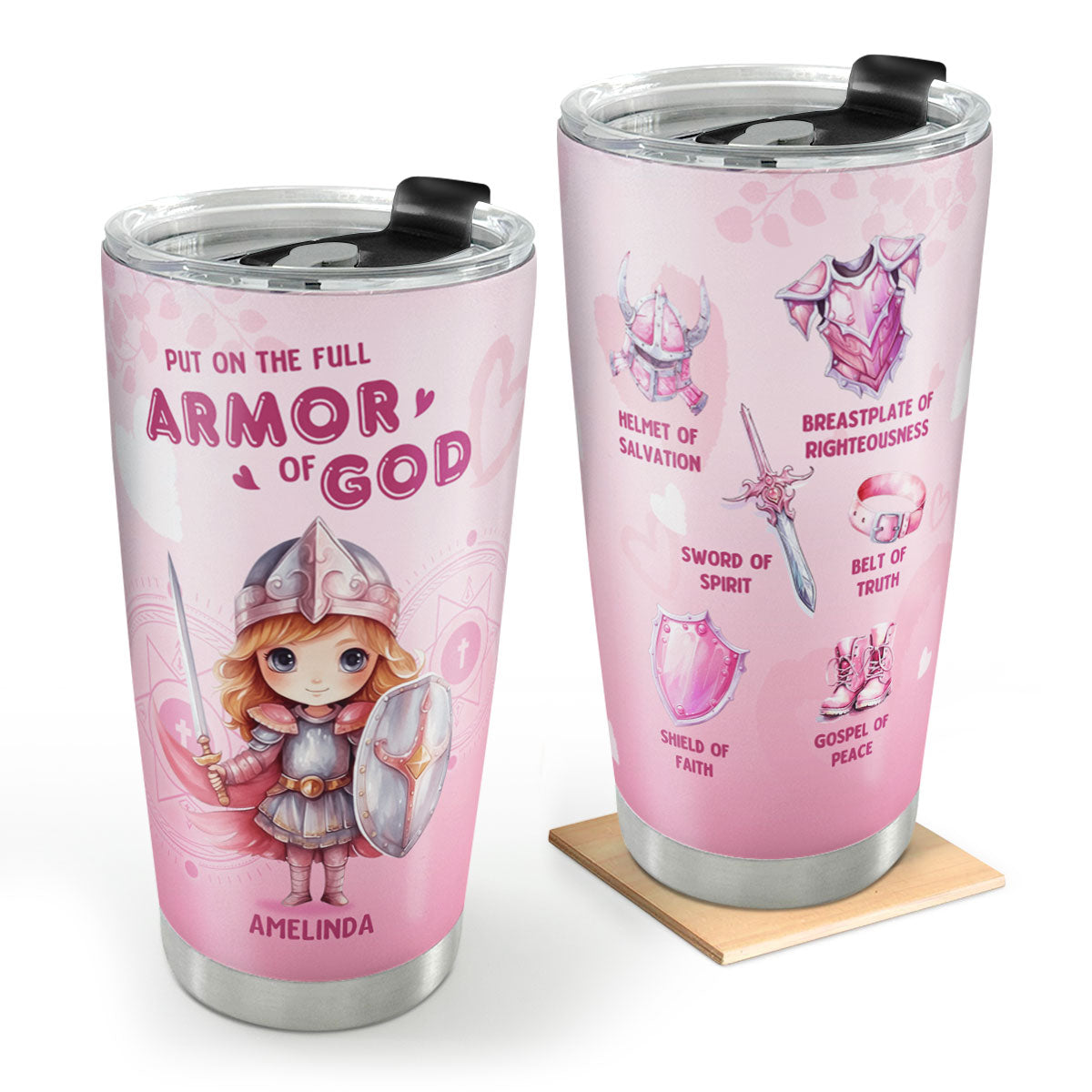 Armor Of God Kids | Personalized Stainless Steel Tumbler JSSSTPPA828T