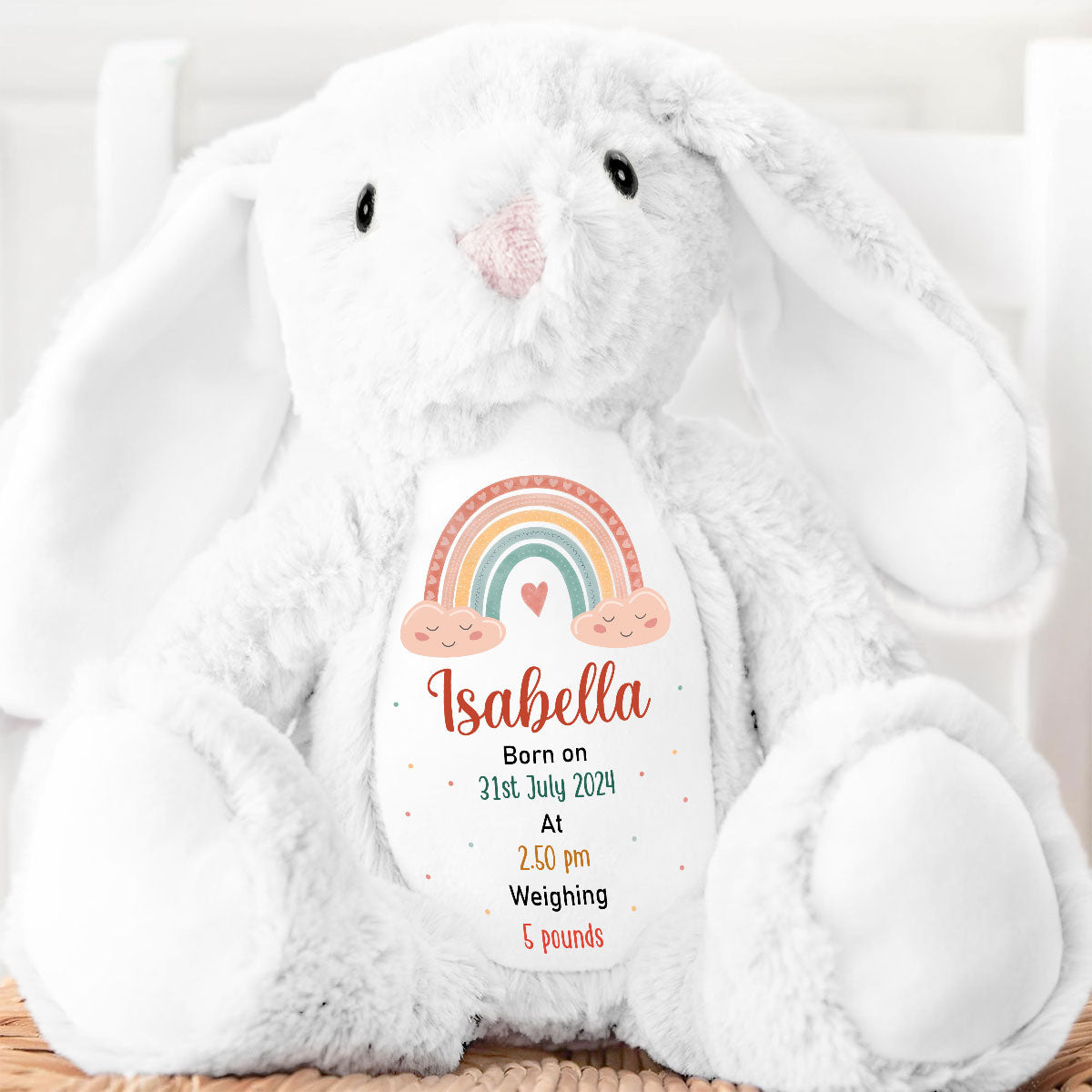 New Baby | Personalized Stuffed Bunny
