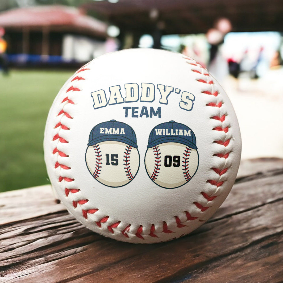 Daddy's Team | Personalized Baseball Ball