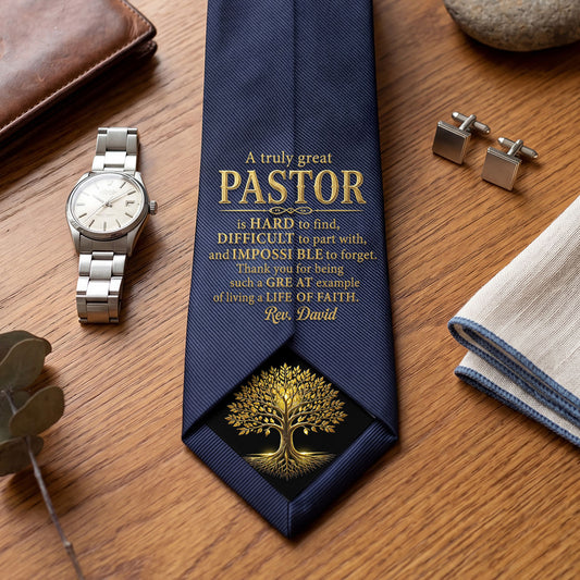 A Pastor As Faithful As You | Personalized Men Tie