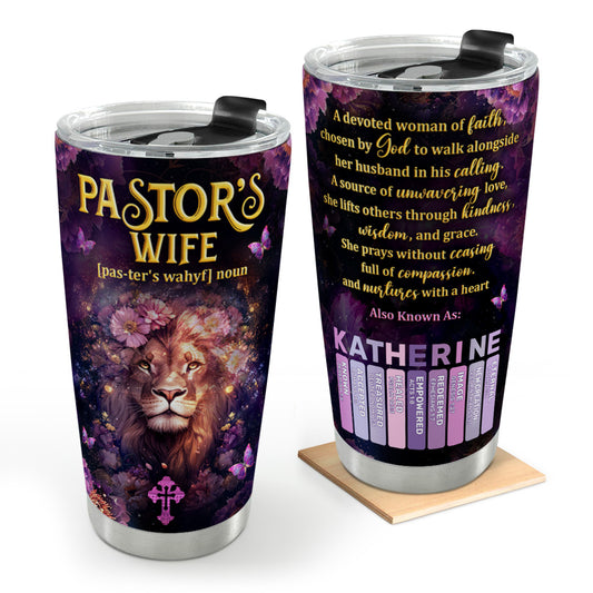 Pastor's Wife Appreciation Gift | Personalized Stainless Steel Tumbler