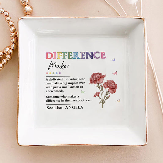 Difference Maker | Personalized Jewelry Dish