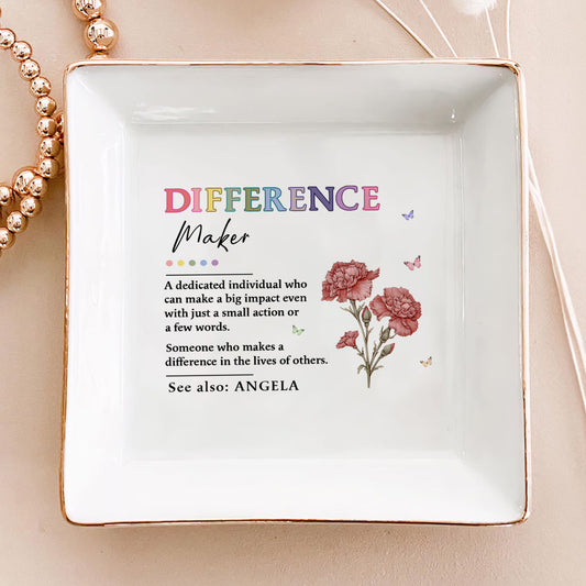 Difference Maker | Personalized Jewelry Dish