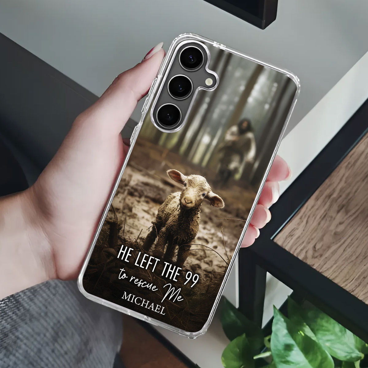 He Left The 99 To Rescue Me | Personalized Clear Silicone Phone Case
