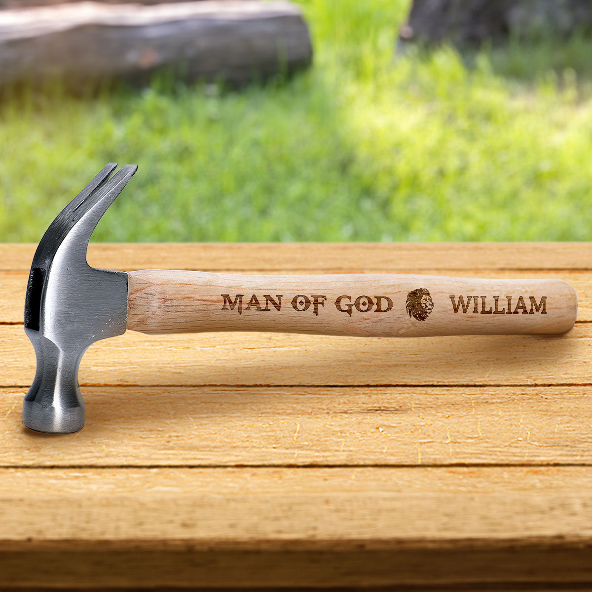 Man Of God | Personalized Wooden Hammer