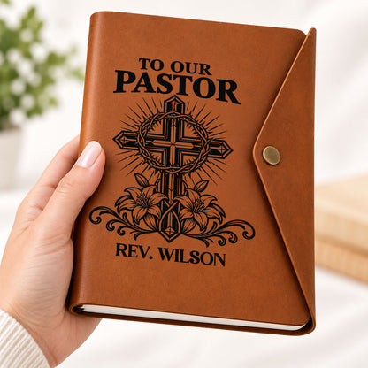 To Our Pastor Thank You For Having The Heart Of A Servant Leader | Personalized Envelope Journal