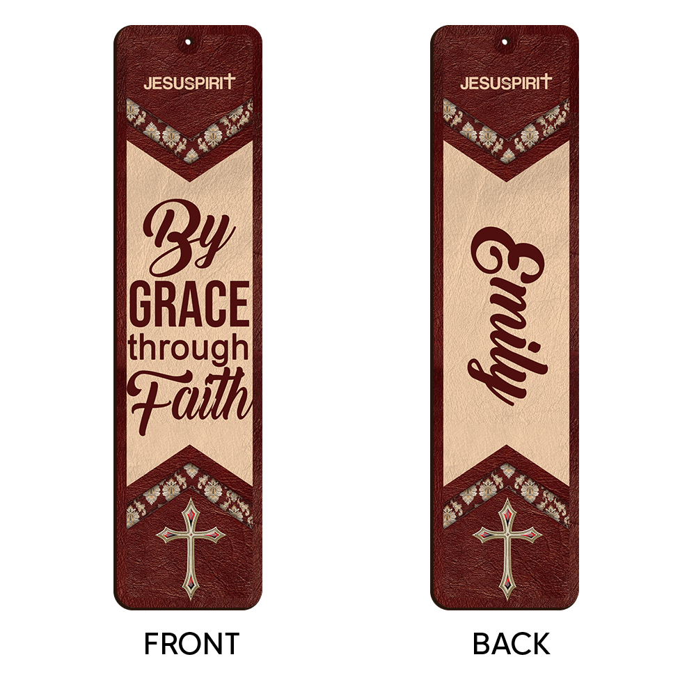 Must-Have Personalized Wooden Bookmarks - By Grace Through Faith BM14