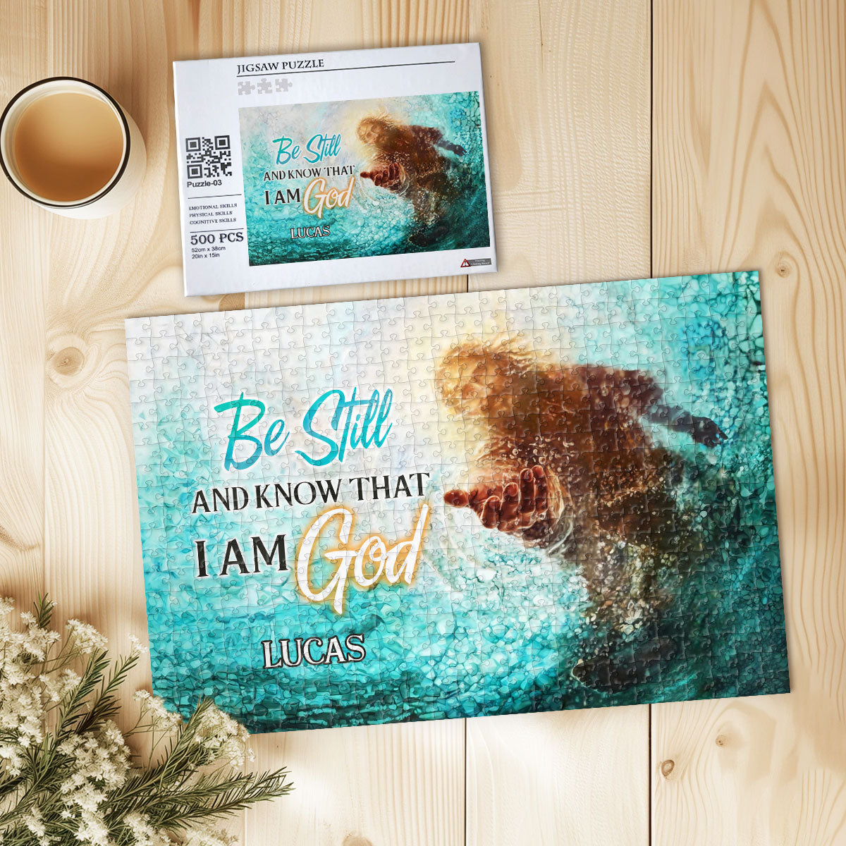 Be Still And Know I Am God | Personalized Rectangle Jigsaw Puzzle JSJPPHA1628TA