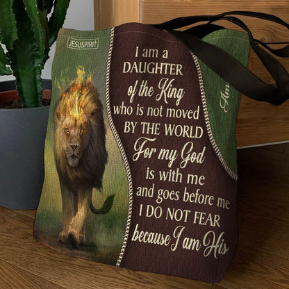 Must-Have Personalized Tote Bag - For My God Is With Me And Goes Before Me HIM317