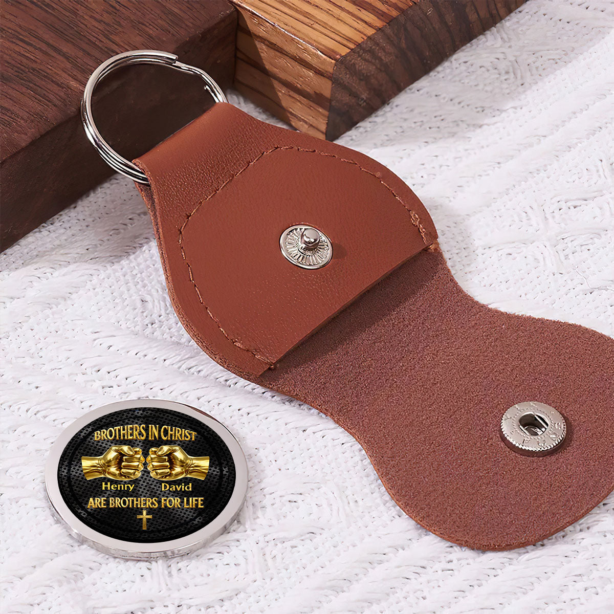 Brothers In Christ Are Brothers For Life | Personalized Pocket Hug