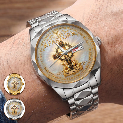 To Our Pastor | Personalized Men's Wrist Watch