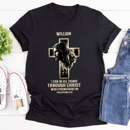 I Can Do All Things Through Christ | Personalized 2D Unisex T-shirt