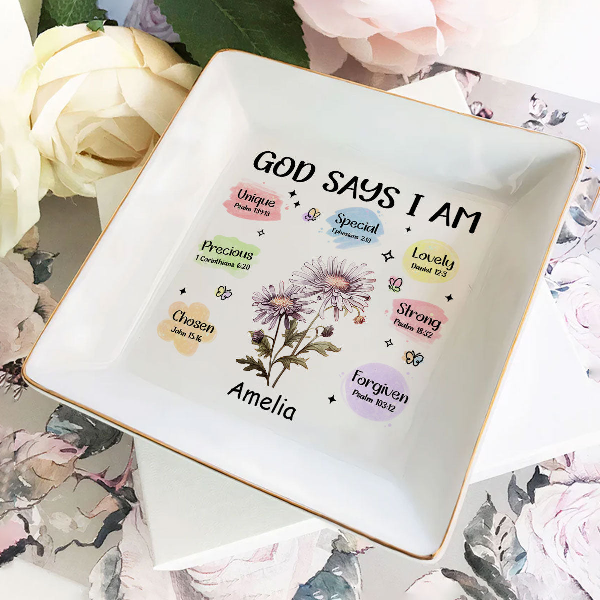 God Says You Are Chosen | Personalized Jewelry Dish