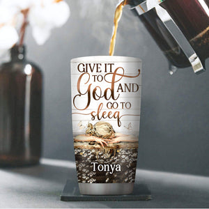 Jesuspirit | Christian Faith Gifts | Stainless Steel Tumbler | Give It To God And Go To Sleep  SSTNAM1013
