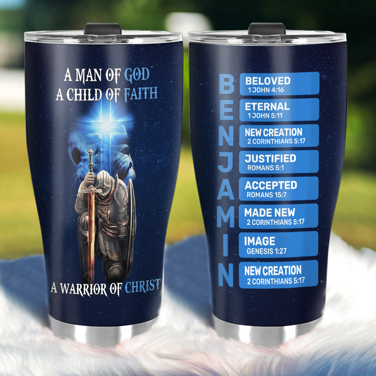 A Man Of God  | Personalized Stainless Steel Tumbler