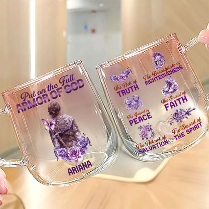 Armor Of God | Personalized Gradient Glass Mug
