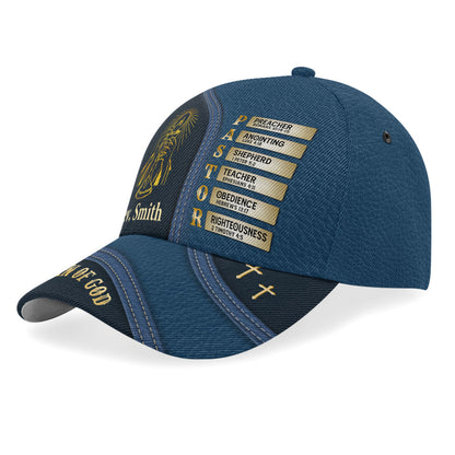 My Preacher, Shepherd, & Teacher | Personalized Classic Cap