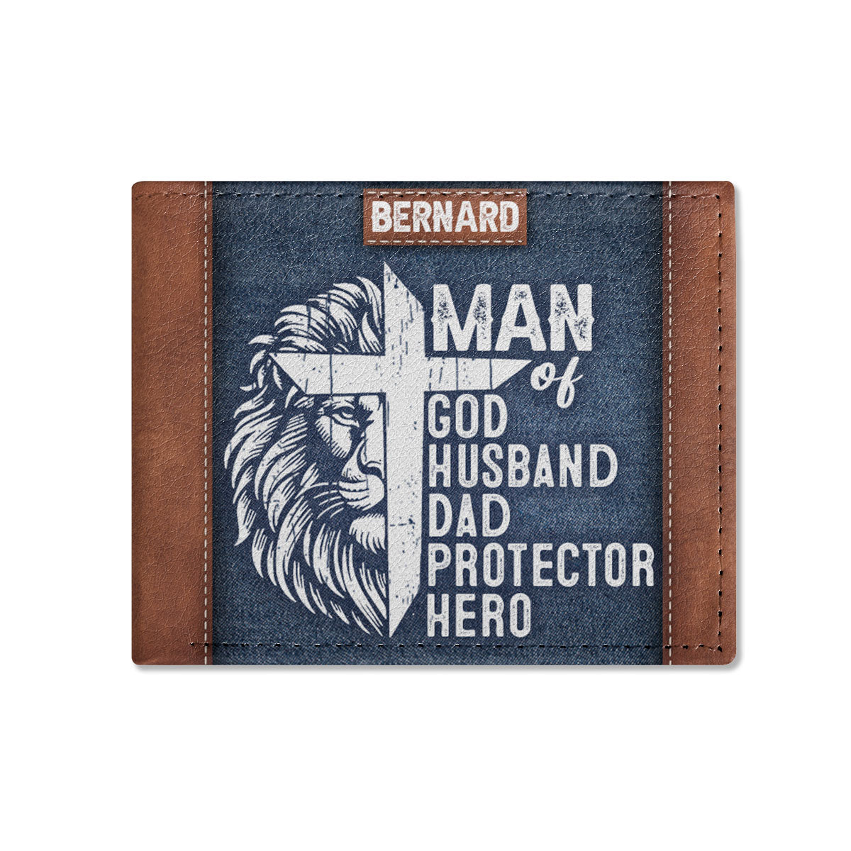 Man Of God | Personalized Folded Wallet For Men JSLFWN37