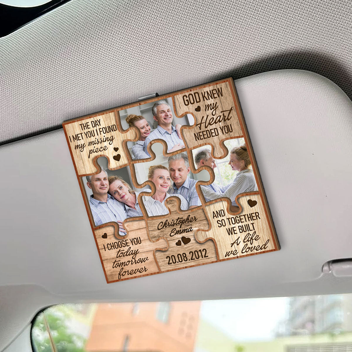 Drive Safe Love Affirmations | Personalized Car Visor Clip