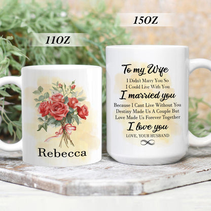 To My Wife | Personalized White Ceramic Mug