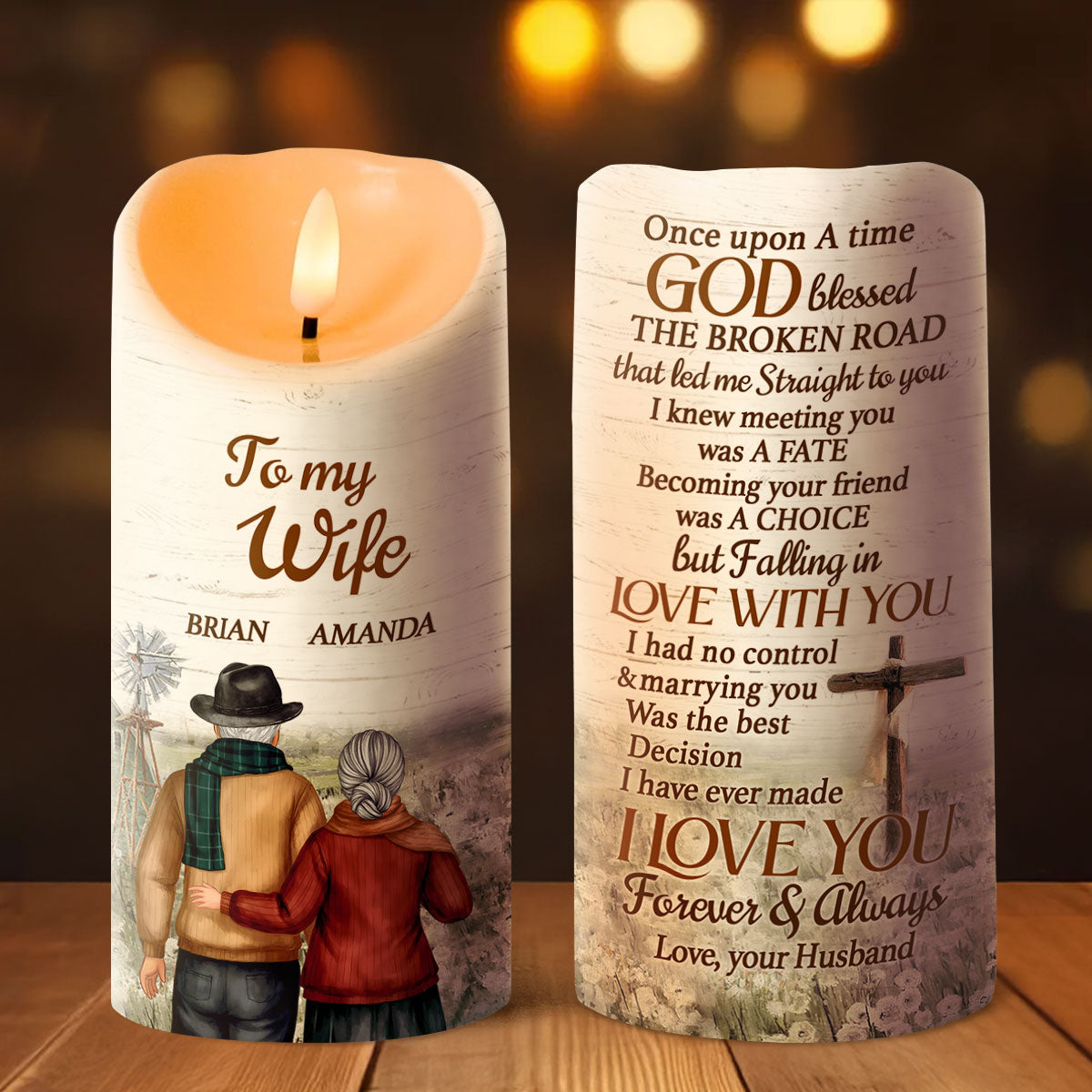 Once Upon A Time | Personalized Flameless LED Candle