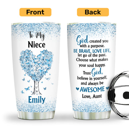 To My Niece | Personalized Stainless Steel Tumbler