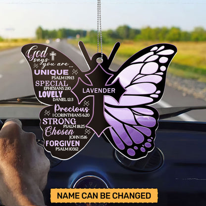 God Says You Are | 1-Side Car Acrylic Hanging Ornament JSUPCHOHLPA1573TA