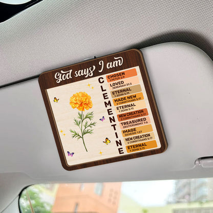 God Says You Are | Personalized Car Visor Clip