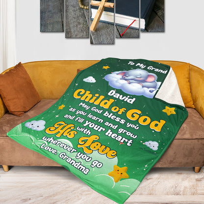 Child Of God | Personalized Fleece Blanket