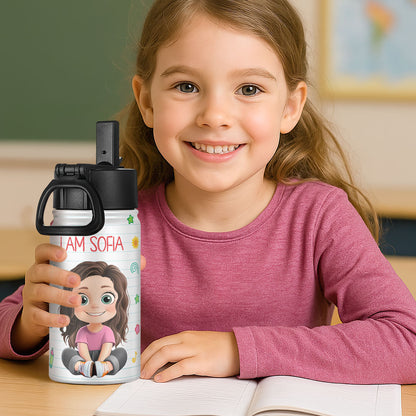 I Am A Child Of God | Personalized Kids Stainless Steel Water Bottle