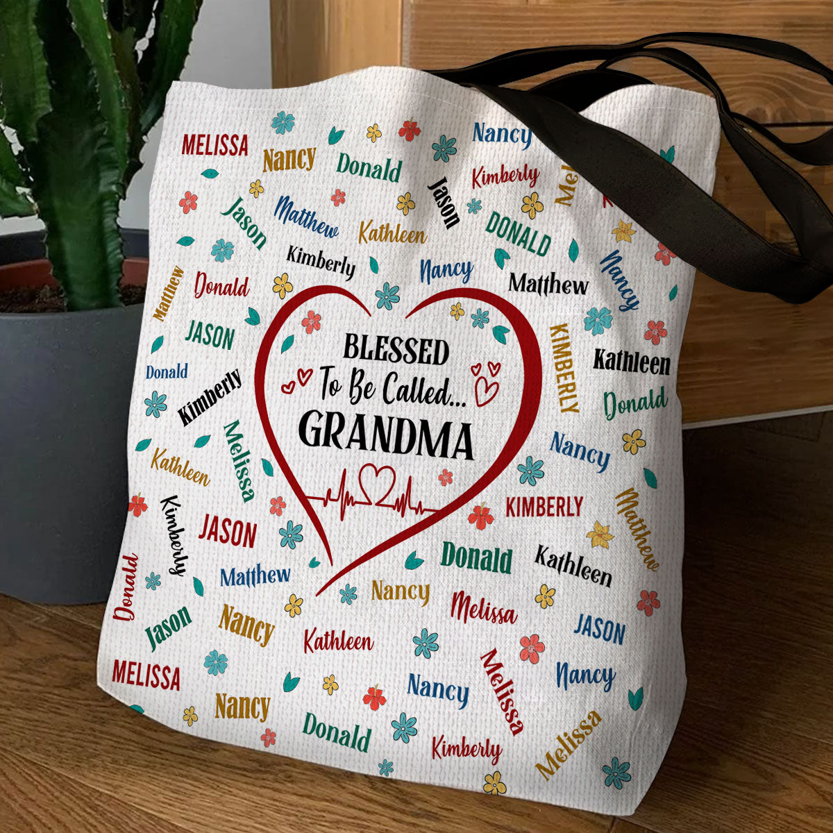 Blessed To Be Called Grandma | Personalized Tote Bag