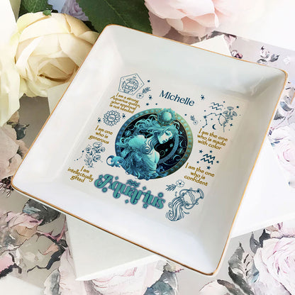 12 Zodiac Signs | Personalized Jewelry Dish JSJDPH1866M