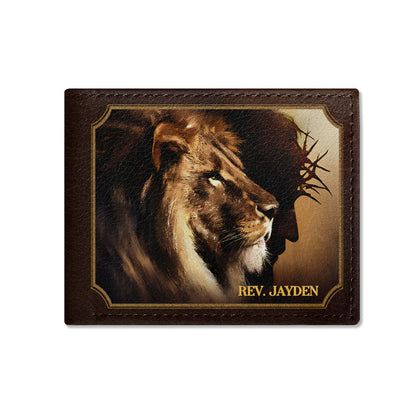 Pastor Preacher Anointing Shepherd Teacher Obedience Righteousness | Personalized Folded Wallet For Men JSLFWPL2326L