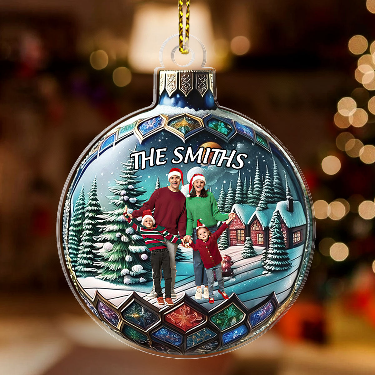 Miracle In December | Personalized 1-Side Acrylic Ornament JSACOPN2655M