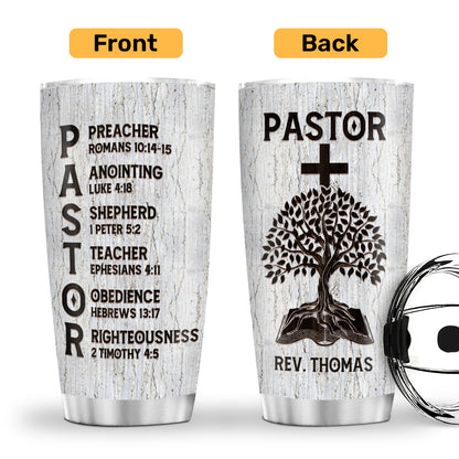 Pastor Man Of God | Personalized Stainless Steel Tumbler