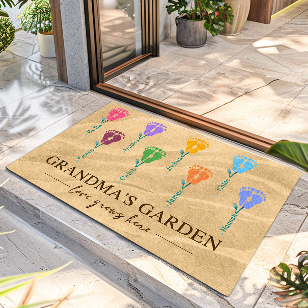 Grandma's Garden | Personalized Doormat JSDMHLHA1726D