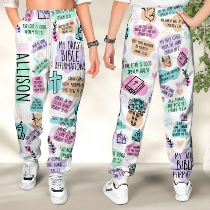My Daily Bible Affirmations | Personalized Sweatpants