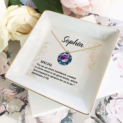 Meaning Of Your Name Birthstone | Personalized Jewelry Dish