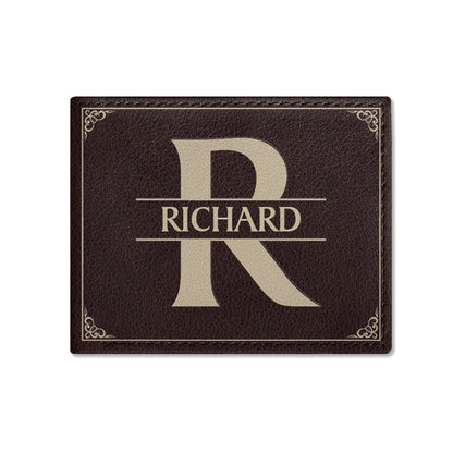 I'll Carry You With Me Until I See You Again | Personalized Folded Wallet For Men JSLFWPH2360D