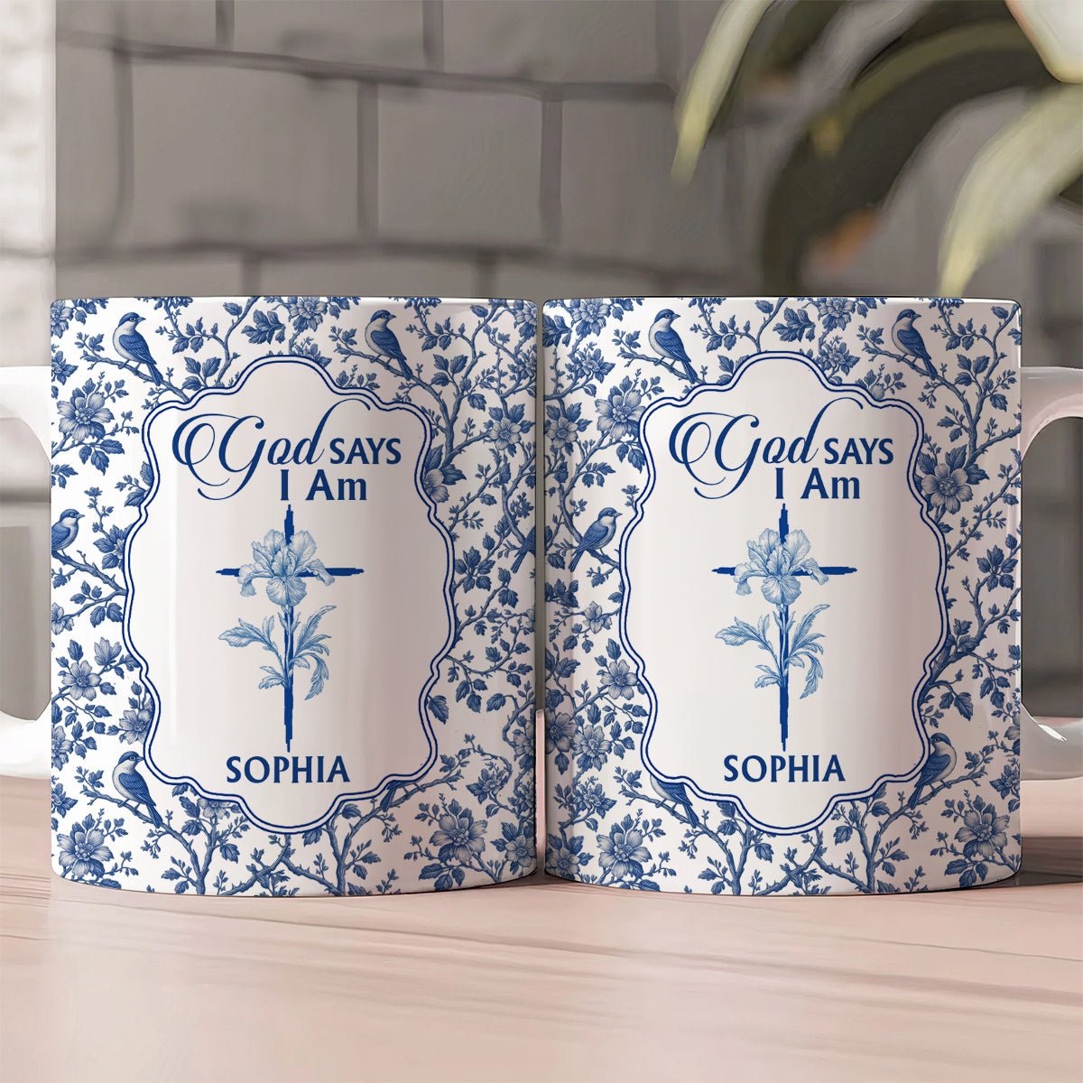 God Says I Am | Personalized Ceramic Coffee Mug