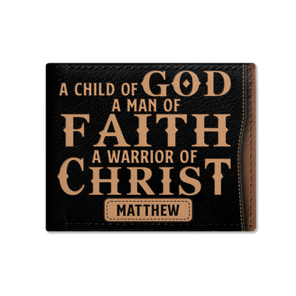 Man Of Faith | Personalized Folded Wallet For Men