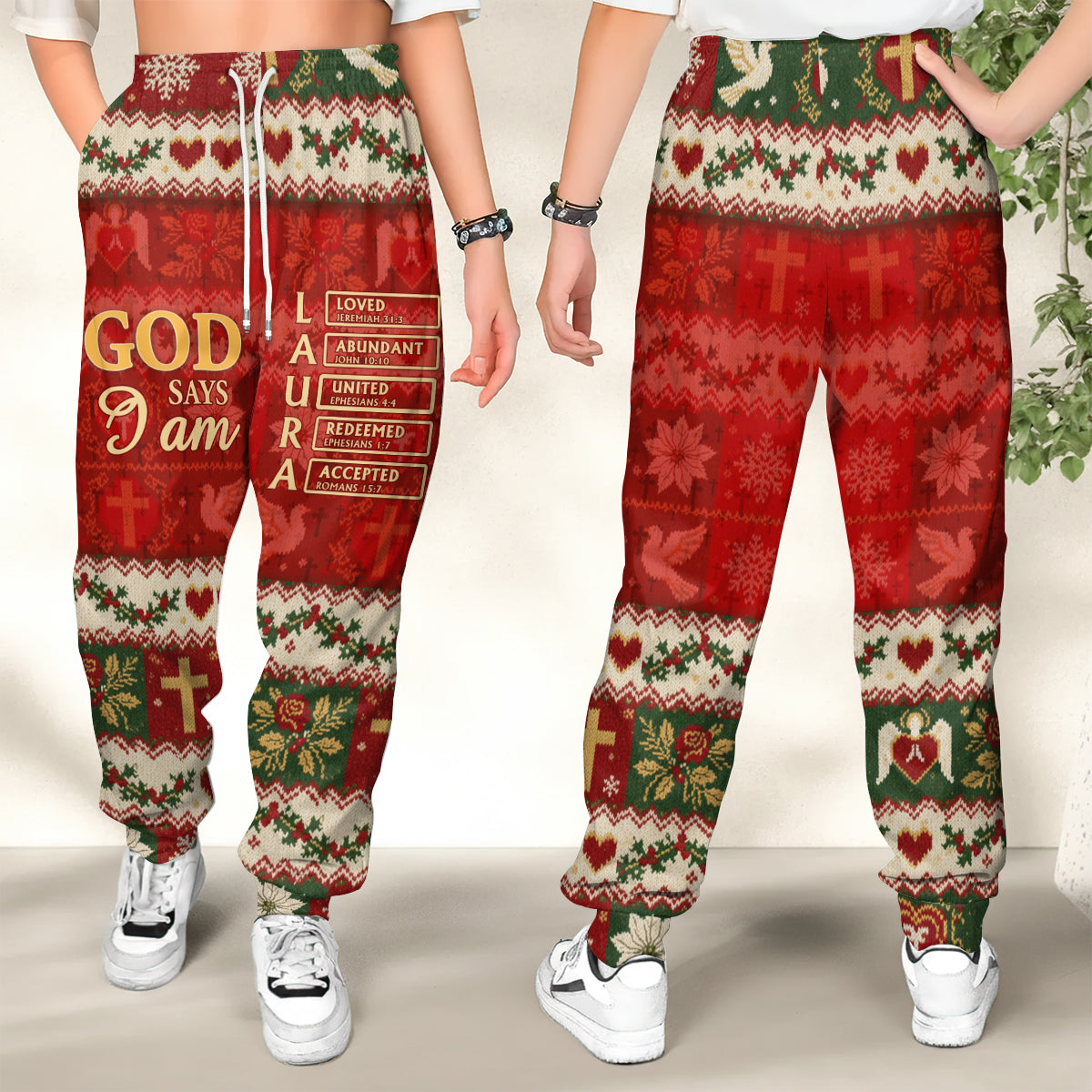 God Says I Am | Personalized Sweatpants
