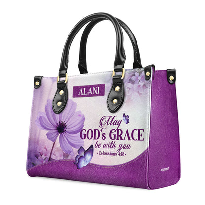 May God's Grace | Personalized Leather Handbag JSLHBTPA898M