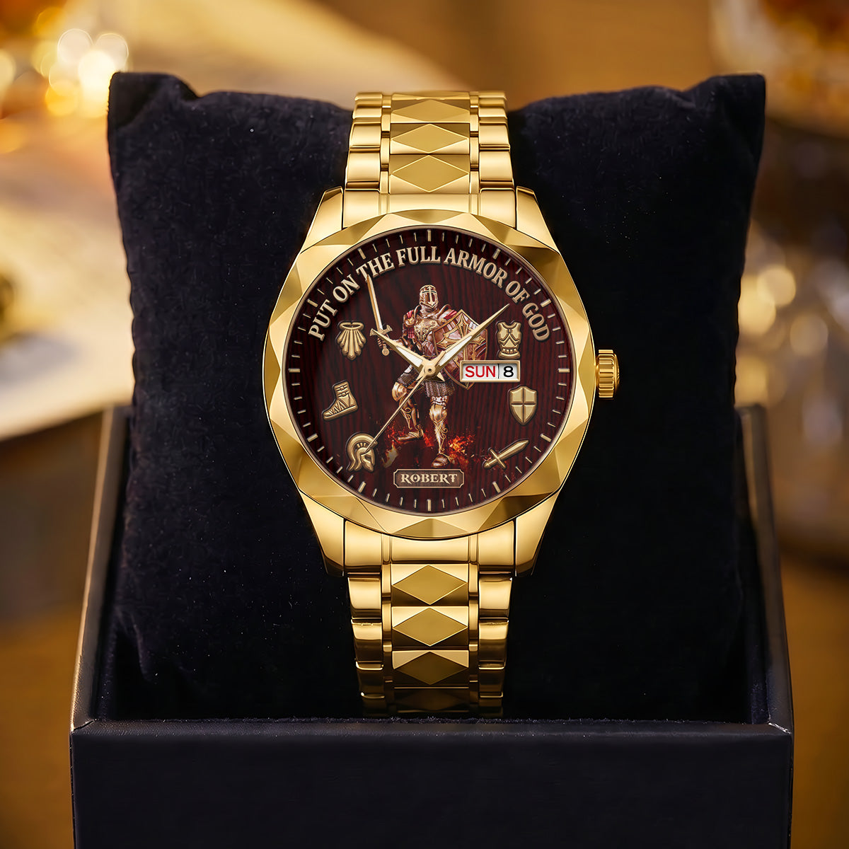Put On The Full Armor Of God | Personalized Men's Wrist Watch