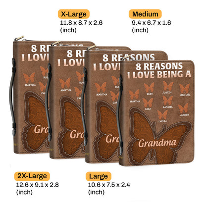 The Reason I Love Being A Grandma | Personalized Bible Cover JSBCPN2649D