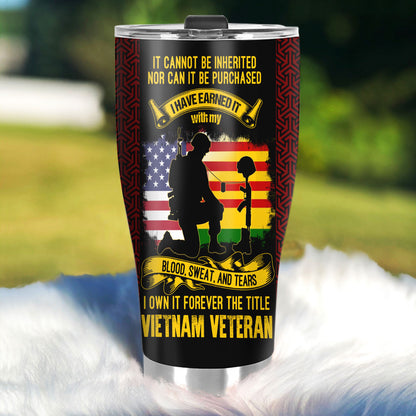 It Cannot Be Inherited Nor Can It Be Purchased | Personalized Stainless Steel Tumbler JSSSTH886